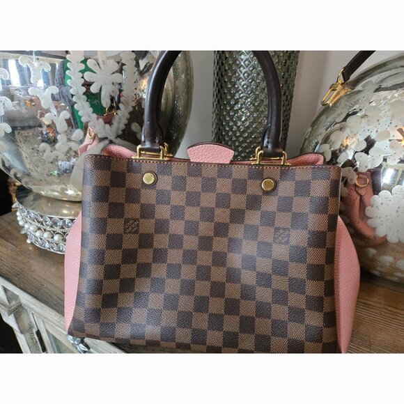 Pristine Authentic LV Magnolia Damier Ebene Brittany with Ballerina Pink - Picture 6 of 16